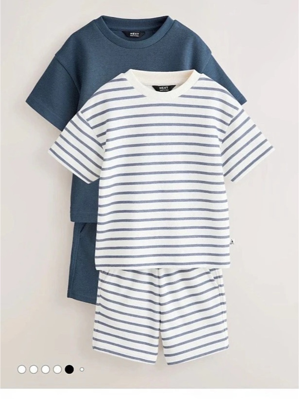 NWOT Next Blue/White Stripe Short Sleeve T-Shirt and Shorts Set T-Shirt and Shor